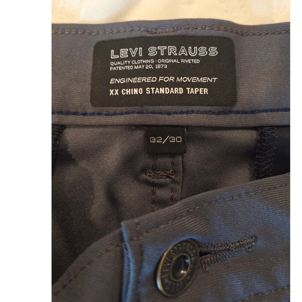 Levi Strauss XX Chino Twill Tapered Standard Fit Gray Minimalist Casual 32x30